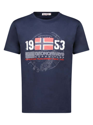 Geographical Norway Shirt "Japigal" in Dunkelblau