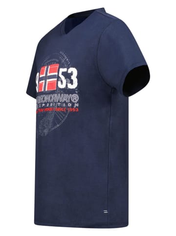 Geographical Norway Shirt "Japigal" in Dunkelblau