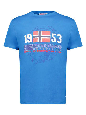 Geographical Norway Shirt "Japigal" in Blau