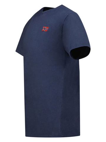 Geographical Norway Koszulka "Jactus" w kolorze granatowym
