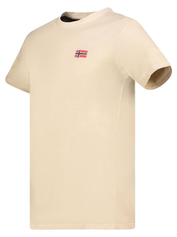 Geographical Norway Koszulka "Jactus" w kolorze beżowym