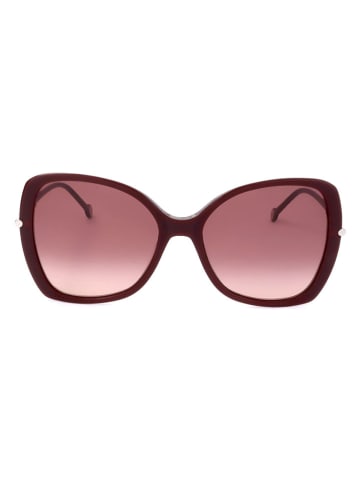 Carolina Herrera Damen-Sonnenbrille in Bordeaux/ Pink