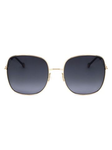 Carolina Herrera Dameszonnebril goudkleurig/donkerblauw