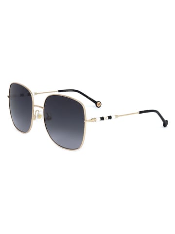 Carolina Herrera Damen-Sonnenbrille in Gold/ Dunkelblau