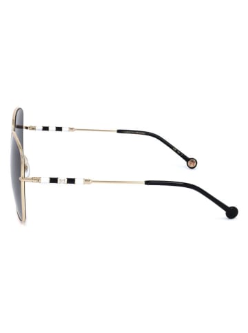 Carolina Herrera Damskie okulary przeciwsłoneczne w kolorze złoto-granatowym
