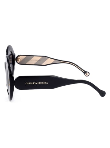 Carolina Herrera Damskie okulary przeciwsłoneczne w kolorze czarno-granatowym