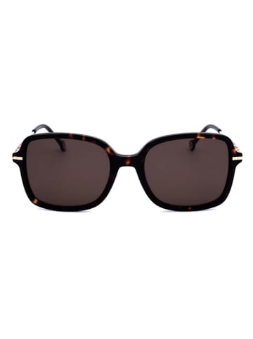 Carolina Herrera Dameszonnebril bruin/goudkleurig