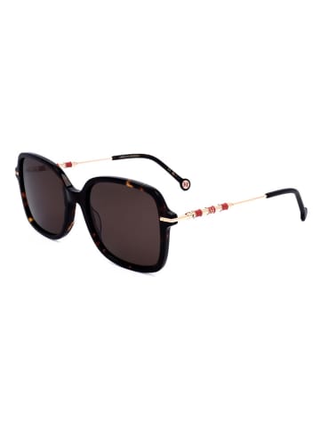 Carolina Herrera Dameszonnebril bruin/goudkleurig
