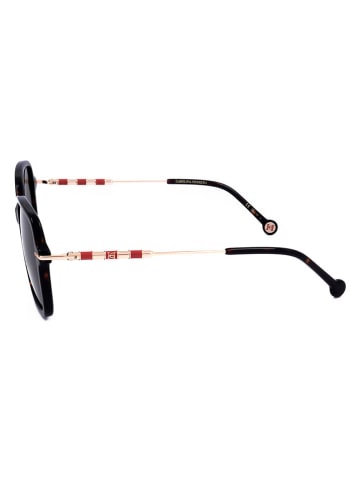Carolina Herrera Damen-Sonnenbrille in Braun/ Gold