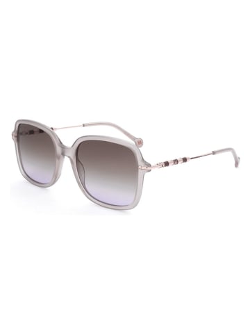 Carolina Herrera Damen-Sonnenbrille in Creme/ Grau