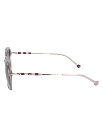 Carolina Herrera Damen-Sonnenbrille in Creme/ Grau