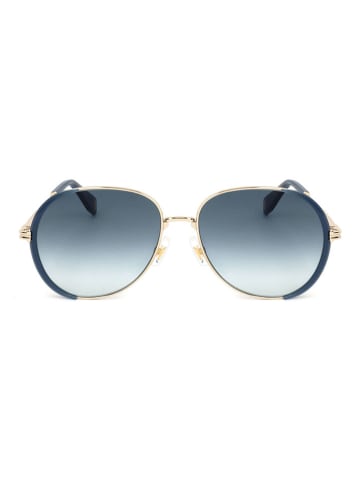Marc Jacobs Dameszonnebril blauw/goudkleurig