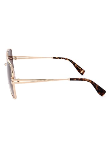 Marc Jacobs Damen-Sonnenbrille in Gold/ Hellbraun