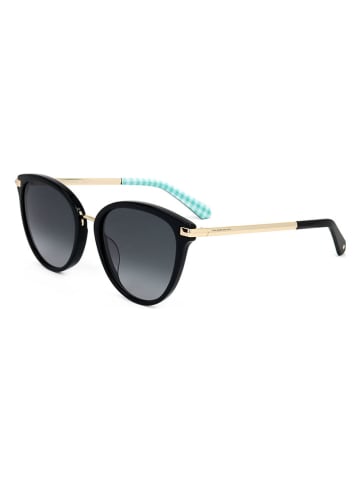 Kate Spade Damen-Sonnenbrille in Schwarz-Gold/ Dunkelblau