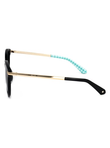 Kate Spade Damen-Sonnenbrille in Schwarz-Gold/ Dunkelblau