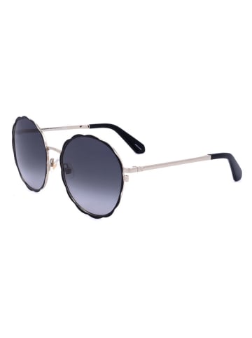 Kate Spade Damen-Sonnenbrille in Schwarz-Silber/ Dunkelblau