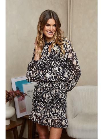 Joséfine Kleid "Blee" in Schwarz/ Weiß