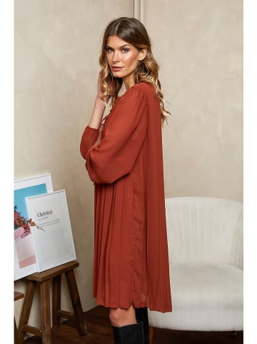Joséfine Kleid "Buby" in Rotbraun