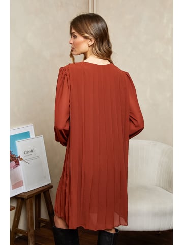 Joséfine Kleid "Buby" in Rotbraun