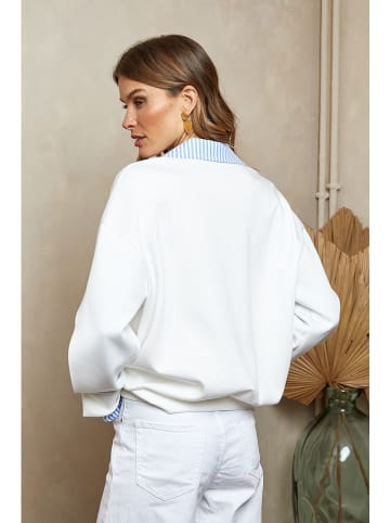 Joséfine Sweatbluse "Chaliah" in Weiß