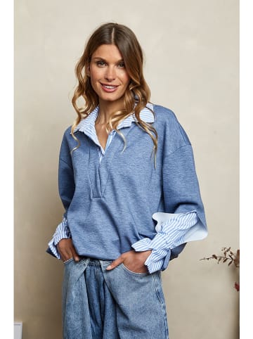 Joséfine Sweatbluse "Chaliah" in Blau