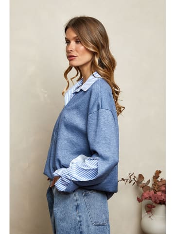 Joséfine Sweatbluse "Chaliah" in Blau