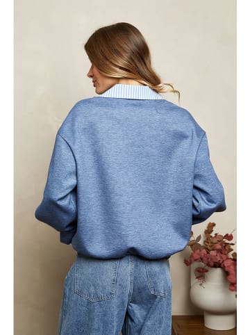 Joséfine Sweatbluse "Chaliah" in Blau
