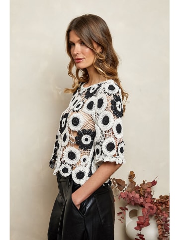 Joséfine Blouse "Chanz" zwart/wit