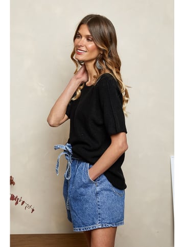 Joséfine Gebreid shirt "Imak" zwart