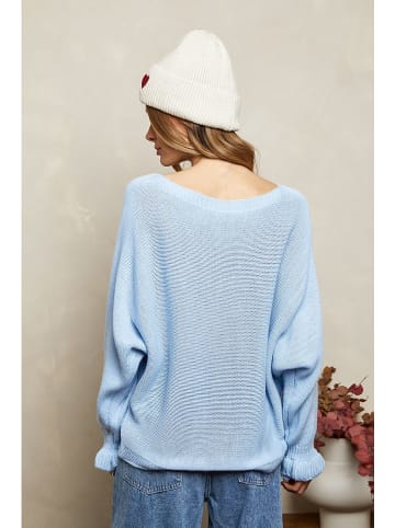 Joséfine Wollpullover "Rahel" in Hellblau