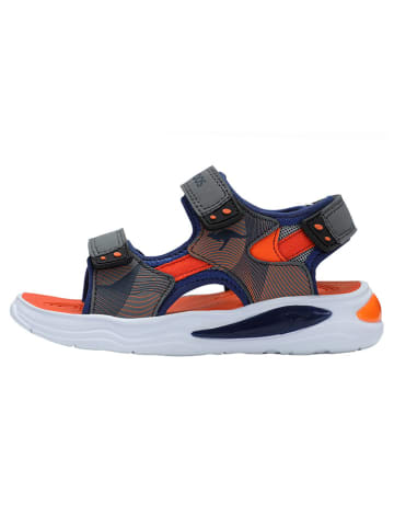 Kangaroos Sandalen "Ruffy" in Grau/ Orange