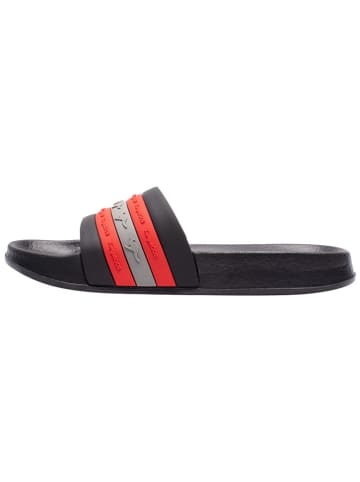 Kangaroos Slippers "K-Slide Stripe" zwart/rood