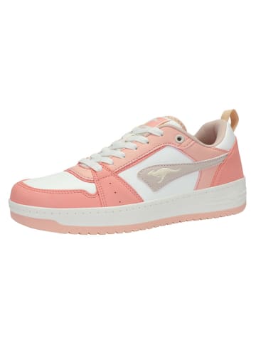 Kangaroos Sneakers "K-Top Juna" in Rosa/Weiss
