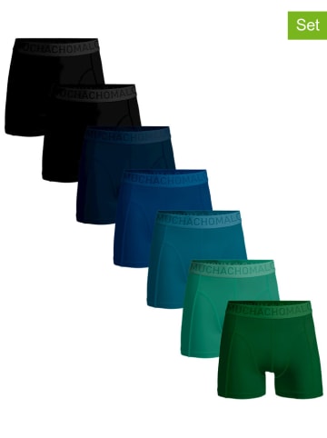 Muchachomalo 7-delige set: boxershorts zwart/groen/blauw