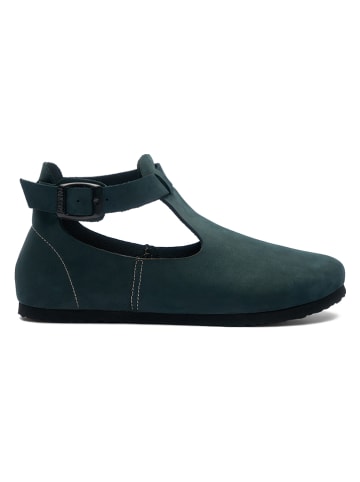 Comfortfusse Leren ballerina's donkerblauw