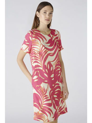 Oui Kleid in Pink/ Creme