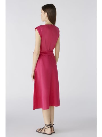 Oui Leinen-Kleid in Pink