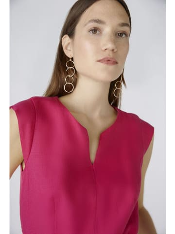 Oui Leinen-Kleid in Pink
