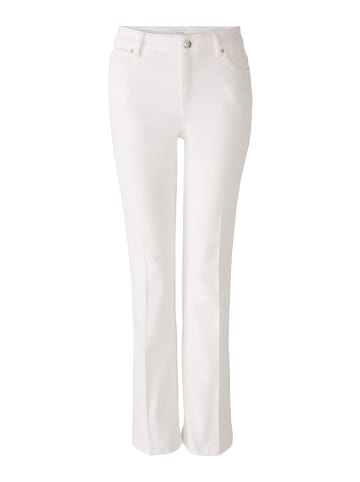 Oui Spijkerbroek - flared fit - wit