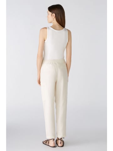 Oui Cargohose in Creme