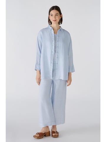 Oui Leinen-Hemd in Hellblau