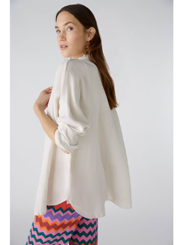 Oui Leinen-Hemd in Creme