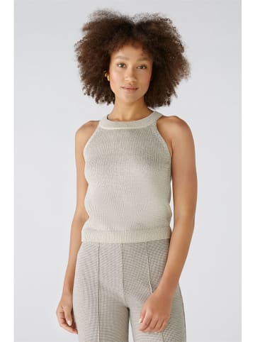 Oui Top in Taupe