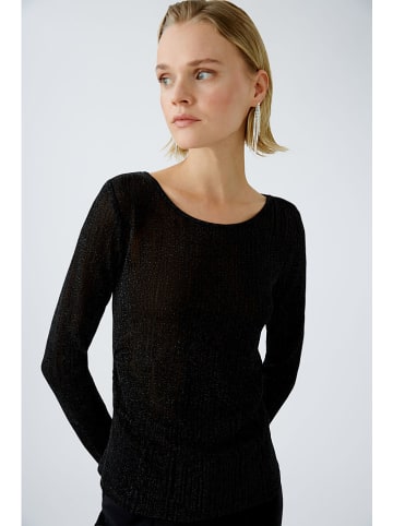 Oui Longsleeve in Schwarz