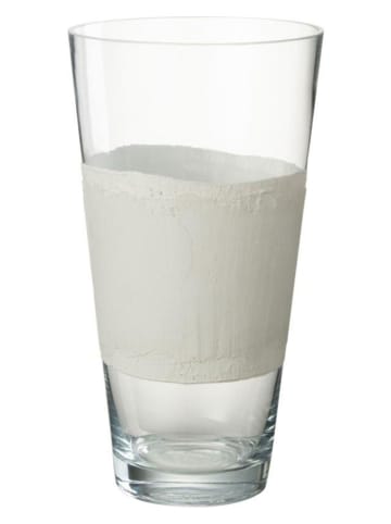 J Line Vase "Delph" in Weiß - (H)35 x Ø 19 cm