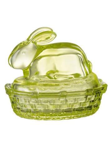 J Line Vorratsglas "Hase" in Grün - (B)14 x (H)11 x (T)10 cm
