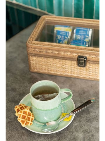 J Line 4er-Set: Kaffeetassen in Grün - (H)8,5 cm