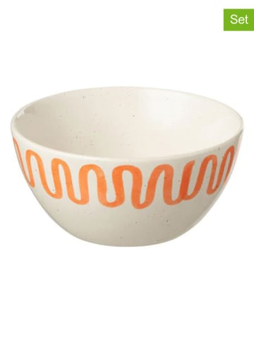 J Line 4er-Set: Müslischalen in Orange - Ø 15,5 cm