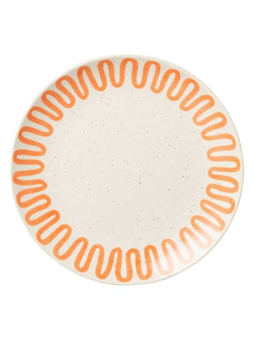 J Line Talerze śniadaniowe (4 szt.) w kolorze pomarańczowym - Ø 22 cm