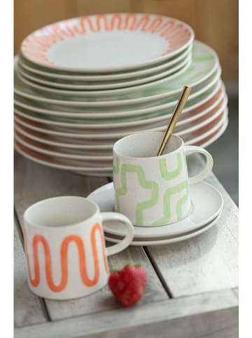 J Line 4er-Set: Kaffeetassen in Grün - (H)9 cm